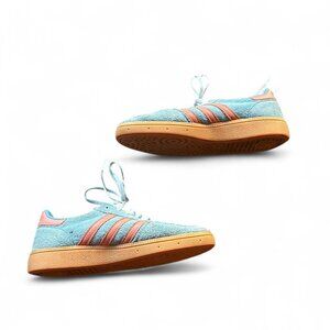 Adidas Handball Spezial Light Blue Wonder Clay suede samba trainers #Adidas